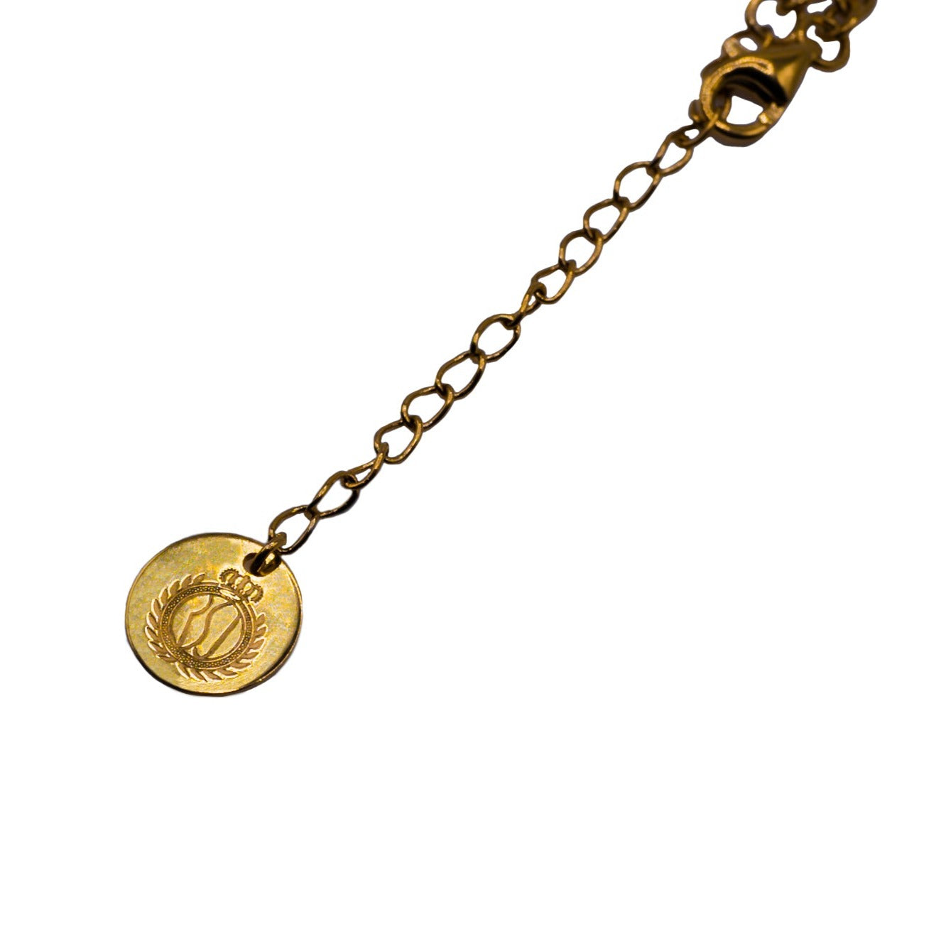 Rose Quartz pendant in 18k gold vermeil-RSJ Collection LLC