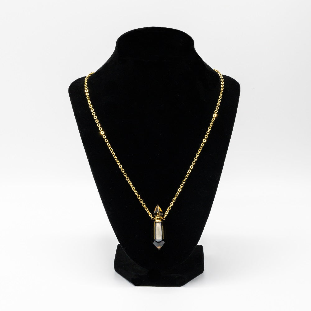 Smokey Quartz pendant in 18k gold vermeil-RSJ Collection LLC