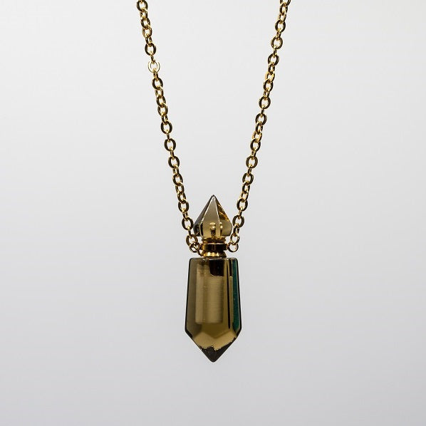 Smokey Quartz pendant in 18k gold vermeil-RSJ Collection LLC