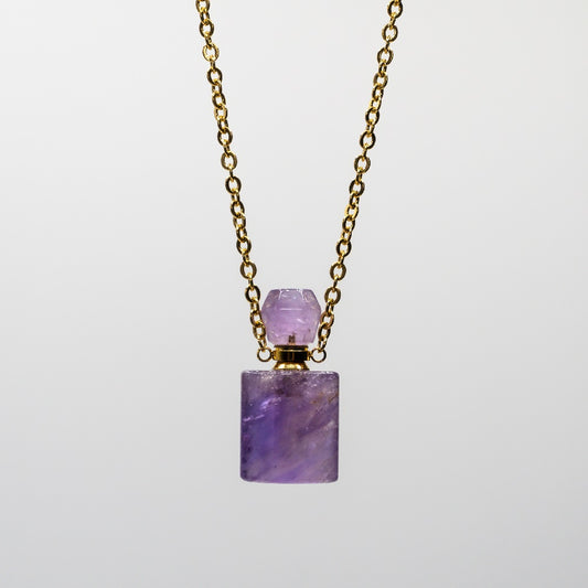 Amethyst pendant in 18k gold vermeil-RSJ Collection LLC