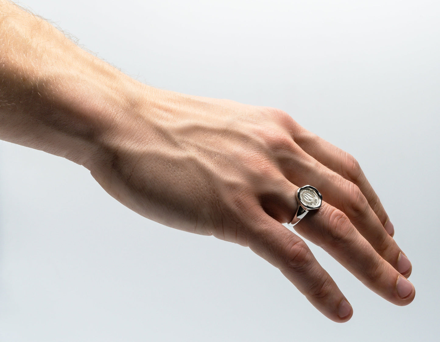 Silver Signet ring in Sterling Silver-RSJ Collection LLC